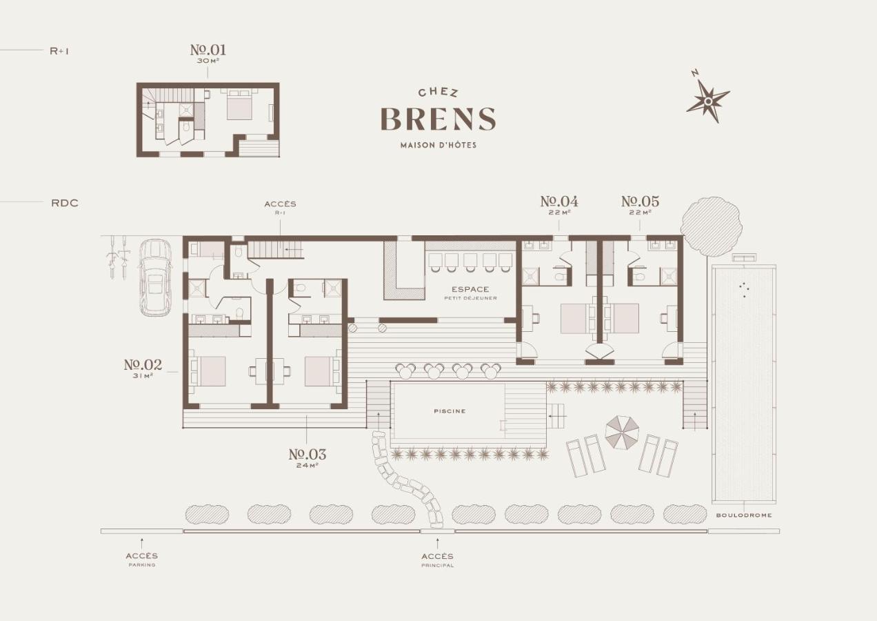 Chez Brens - Maison D'Hotes A La Hume グジャン・メストラ エクステリア 写真